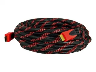 Kabel HDMI - HDMI męski 10m 1.4 czerwony
