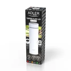 Termos z wyświetlaczem temperatury LED 473ml Adler AD 4506w biały