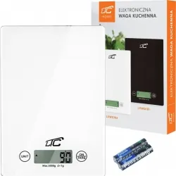 Elektroniczna szklana waga kuchenna LTC do 5kg biała