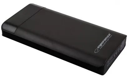 Powerbank 17400mAh 2xUSB z lampką LED Esperanza PHOTON LED LIGHT czarny