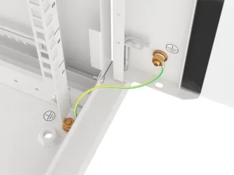 Szafa instalacyjna RACK V2 wisząca 19&#039;&#039; 6U 600x600 drzwi szklane Lanberg  - szara