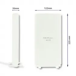 Antena 4G LTE DUAL Qoltec z podwójnym złączem SMA wewnętrzna 30dBi