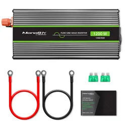 Przetwornica napięcia Qoltec Monolith 24V/230V 600W/1200W USB Czysty Sinus
