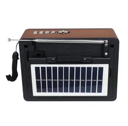 Radio przenośne z panelem solarnym LTC NETTA RETRO Bluetooth USB