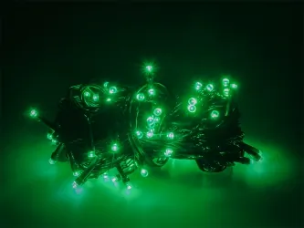 Lampki ozdobne choinkowe zielone Led 100szt 7,5m