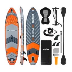 Deska SUP REBEL ACTIVE pompowana zestaw - pomarańczowy