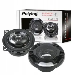 Głośniki samochodowe Peiying 4" 80W z maskownicami komplet
