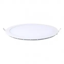 Panel LED okrągły 300mm 25W podtynkowy sufitowy 3000K-WW - biały