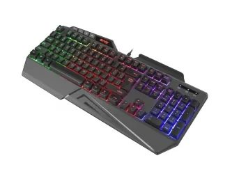 Klawiatura dla graczy z podświetleniem RGB FURY SKYRAIDER + mata + mysz + słuchawki + pad