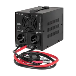 Zasilacz awaryjny Rebel POWER-500-LFP4 przetwornica z funkcją ładowania 12V 230V 500VA/300W CZYSTY SINUS