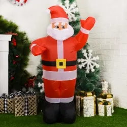 Zewnętrzna ozdoba świąteczna pompowany Mikołaj 180 cm