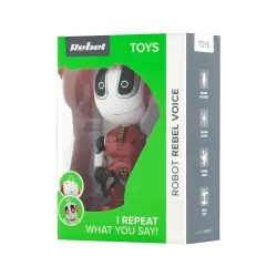 Interaktywny mówiący robot REBEL VOICE czerwony