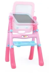 Magnetyczna tablica edukacyjna Caretero Toyz Pink dwustronna klasyczna i whiteboard