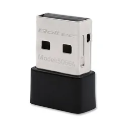 Ultraszybki bezprzewodowy Mini Adapter USB Wi-Fi Qoltec 650Mbps standard AC