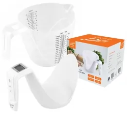 Elektroniczna waga kuchenna dzbanek LTC do 5kg 1,5l biała