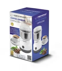 Elektryczny młynek do kawy Esperanza CAPPUCCINO 100W - biały