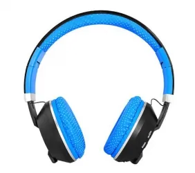Słuchawki bluetooth LTC MIZZO mikrofon FM SD AUX - niebieskie