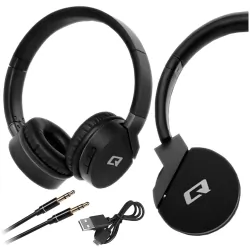 Słuchawki bezprzewodowe bluetooth Qoltec nauszne z mikrofonem Super Bass