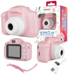 Kamera aparat dla dzieci Forever Smile SKC-100 różowa