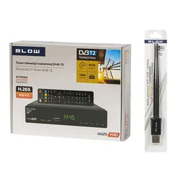 Tuner cyfrowy telewizji naziemnej DVB-T2 BLOW 4625FHD   WIFI