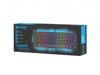Klawiatura dla graczy FURY TIGER TKL podświetlana membranowa
