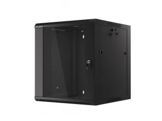 Szafa instalacyjna RACK wisząca 19'' 12U 570x600 drzwi szklane Lanberg  - czarna