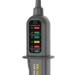 Wskaźnik napięcia tester alternatora i akumulatora 12V REBEL RB-15C