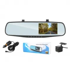 Wideorejestrator rejestrator samochodowy DVR w lusterku LTC Full HD LCD 4.3" + kamera cofania