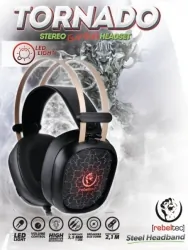 Aluminiowa mechaniczna klawiatura gamingowa dla graczy REBELTEC IMPERATOR z podświetleniem + mysz dla graczy HUNTER 2 + słuchawki TORNADO + mata SLIDER S