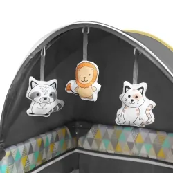 Łóżeczko turystyczne Lionelo Sven Plus z przewijakiem - żółte
