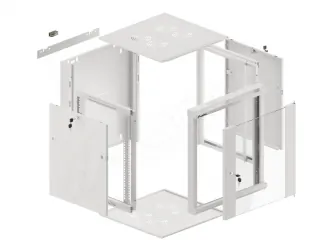 Szafa instalacyjna RACK wisząca 19'' 12U 570x600 drzwi szklane Lanberg  - szara