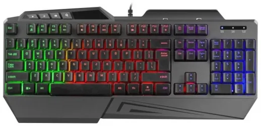 Klawiatura gamingowa podświetlana FURY SKYRAIDER mata mysz słuchawki kierownica dla graczy