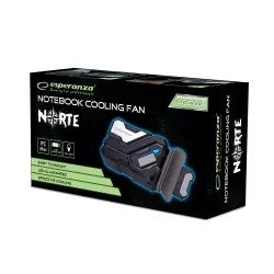 Wentylator chłodzący do notebooka LED USB Esperanza NORTE