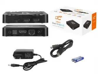 Gra telewizyjna konsola Android Smart TV BOX LTC 4K UltraHD WiFi Bluetooth + bezprzewodowy pad