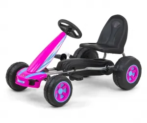 Gokart na pedały Milly Mally Viper różowy