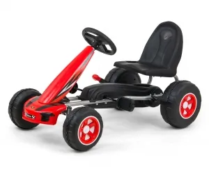 Gokart na pedały Milly Mally Viper czerwony