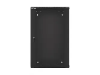 Szafa instalacyjna RACK wisząca 19'' 18U 570x450 drzwi szklane Lanberg - czarna