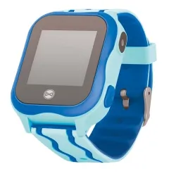 Zegarek smartwatch Forever KW-300 dla dzieci z lokalizatorem GPS WIFI SOS niebieski