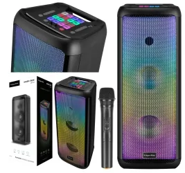 Przenośny głośnik Bluetooth Kruger&amp;Matz Music Box Ultra USB SD AUX X-BASS TWS Launchpad + mikrofon