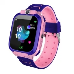 Zestaw dla dzieci zegarek smartwatch Q12 różowy + głośnik bluetooth Forever Willy ABS-200