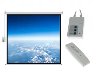Elektryczny ekran projekcyjny 100&amp;quot; 203x152cm 4:3 z pilotem