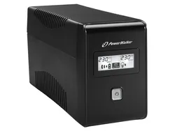 Zasilacz awaryjny UPS PowerWalker VI 850 SE LCD LCD LINE-INTERACTIVE 850VA 2x 230V PL RJ11 IN/OUT USB