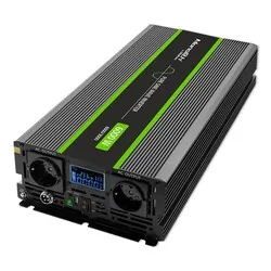 Przetwornica napięcia Qoltec Monolith 24V/230V 3000W/6000W USB LCD CZYSTY SINUS