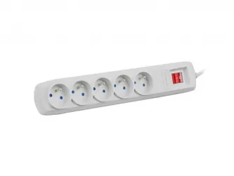 Listwa zasilająca NATEC BERCY 400 1.5m 5X 230V PL szara