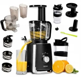 Wyciskarka wolnoobrotowa sokowirówka ZEEGMA SAP 3 sita + bidon 900 ml