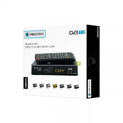 Tuner cyfrowy Cabletech DVB-T2 H.265 HEVC LAN USB