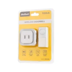 Dzwonek bezprzewodowy do drzwi Rebel z wtyczką 230V 36 melodii 2xUSB