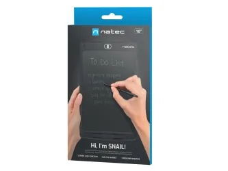 Notes elektroniczny do rysowania LCD NATEC SNAIL 10" wbudowany magnes funkcja blokady