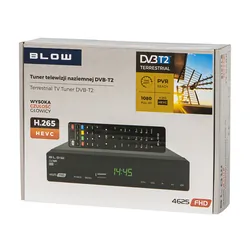 Tuner cyfrowy telewizji naziemnej DVB-T2 BLOW 4625FHD H.265 V2