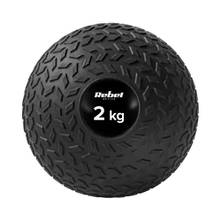 Mała piłka lekarska do ćwiczeń rehabilitacyjna Slam Ball 23cm 2kg REBEL ACTIVE